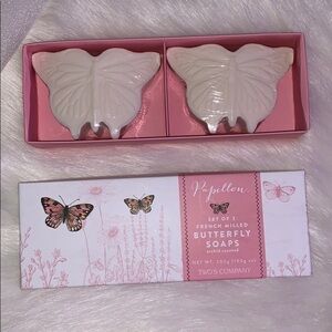 Papillon French Milled Butterfly🦋Soaps Set of 2​​